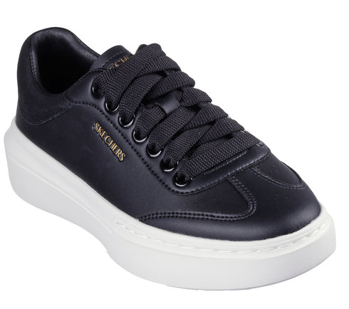 Pantofi sport, dama, SKECHERS CORDOVA CLASSIC-BEST BEHAVIOR 185060-BLK negru, piele ecologica